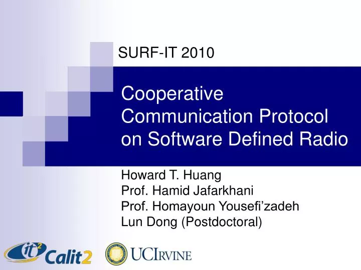 cooperative communication protocol on software defined radio