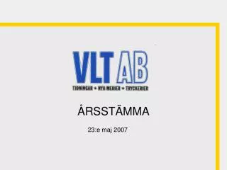 23 e maj 2007