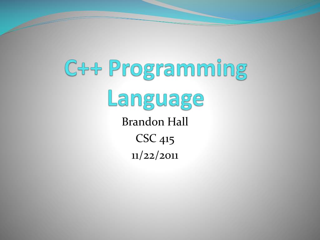 PPT - C++ Programming Language PowerPoint Presentation, free download ...