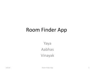 Room Finder App