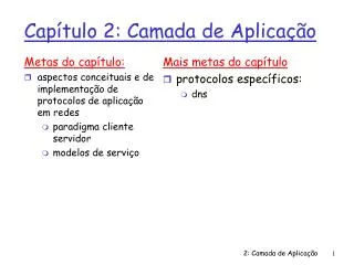 cap tulo 2 camada de aplica o