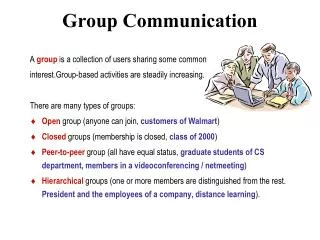 group communication