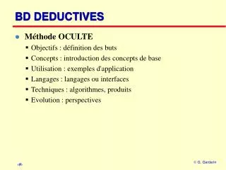 bd deductives