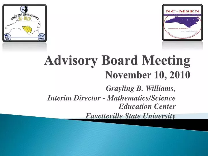 advisory board meeting november 10 2010
