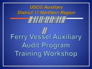 USCG Auxiliary District 11 Northern Region