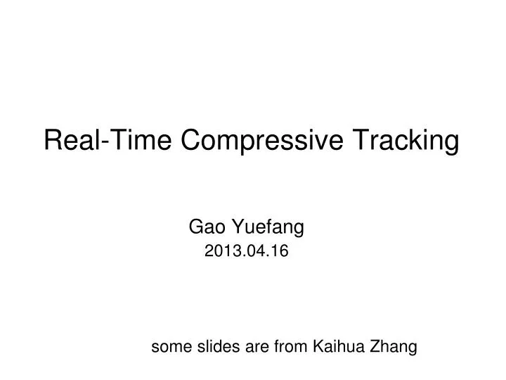 real time compressive tracking