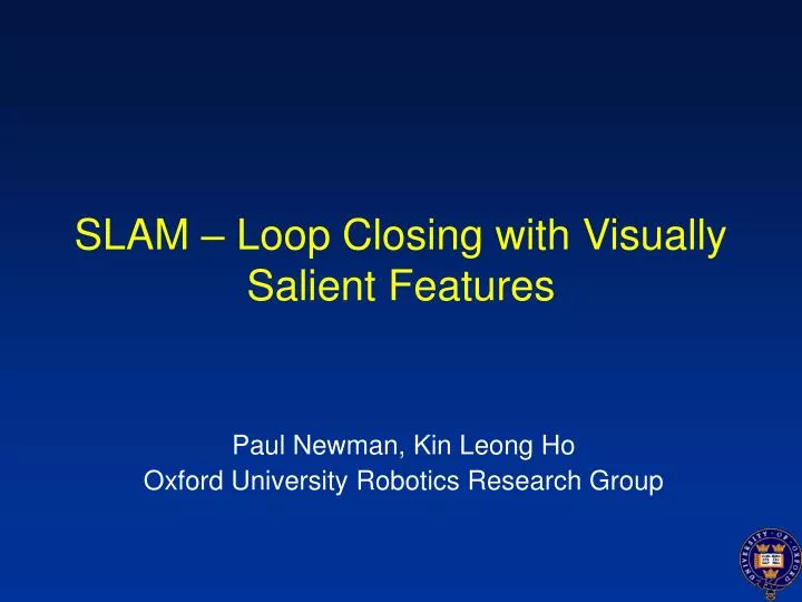 slam loop closing with visually salient features
