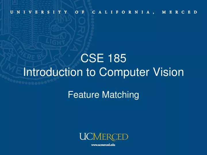 cse 185 introduction to computer vision