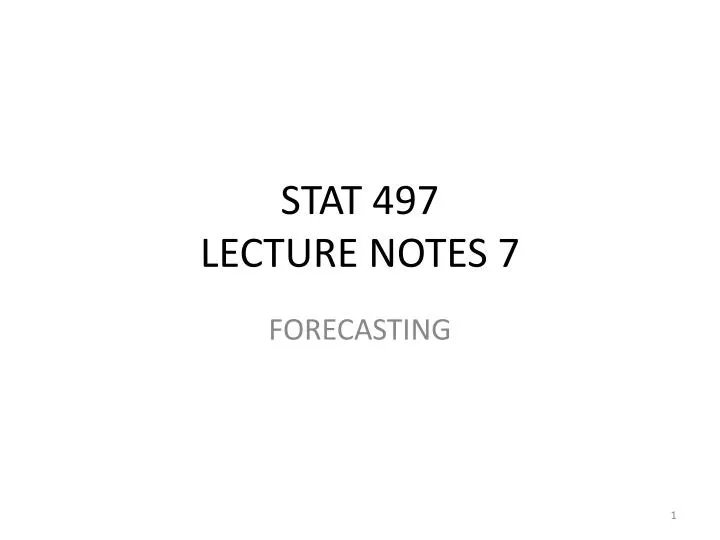 stat 497 lecture notes 7