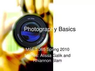 Photograph y Basics