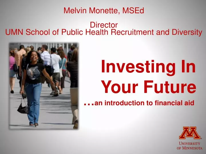 melvin monette msed director umn school of public health recruitment and diversity