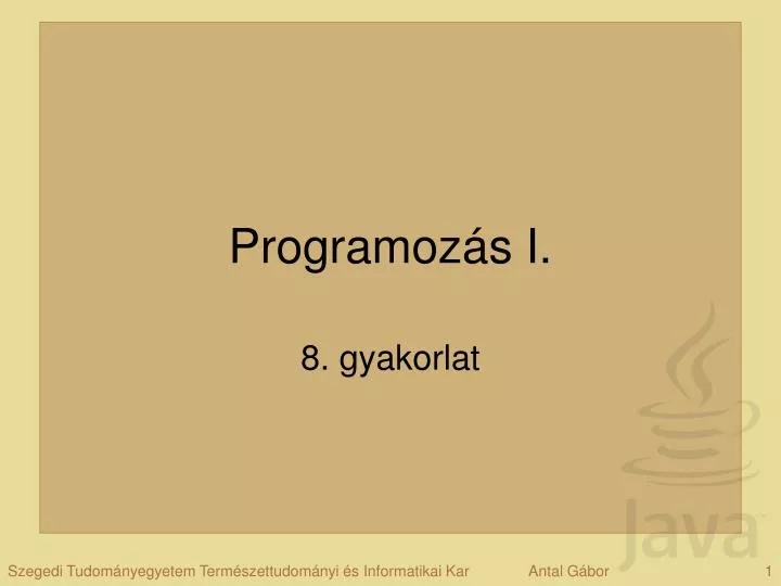 programoz s i