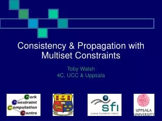 Consistency &amp; Propagation with Multiset Constraints