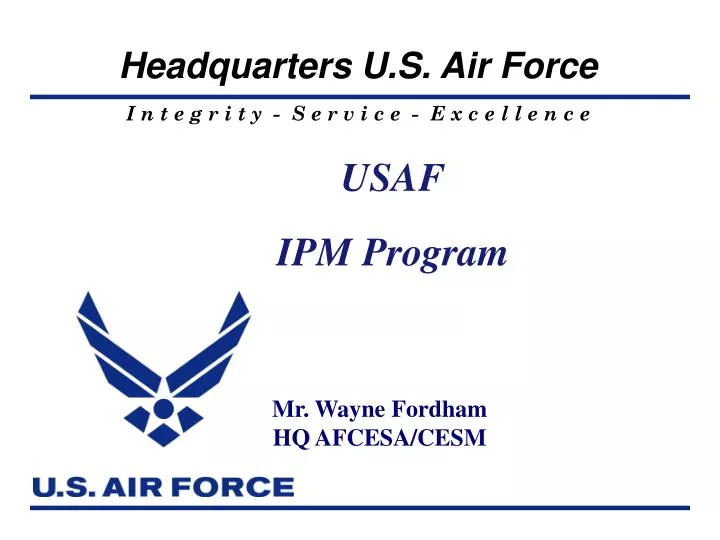 usaf ipm program