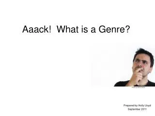 Aaack! What is a Genre?