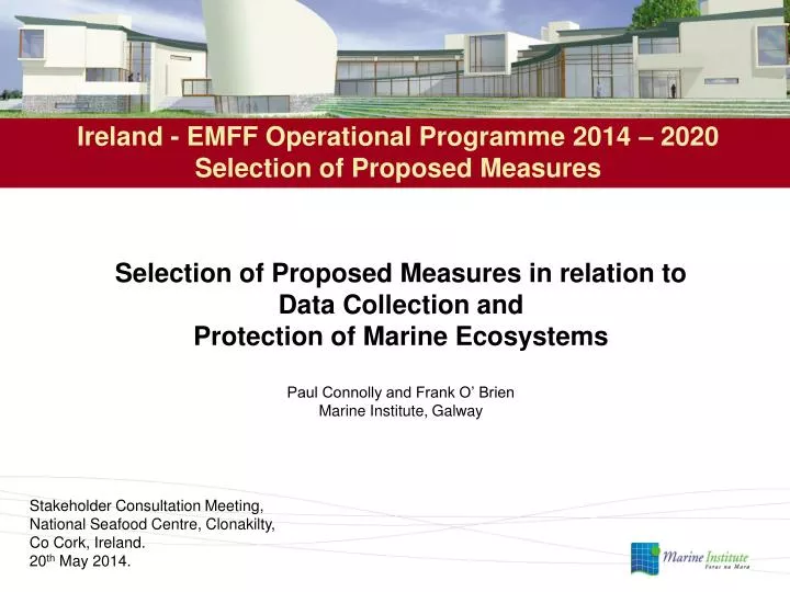 ireland emff operational programme 2014 2020 selection of proposed measures