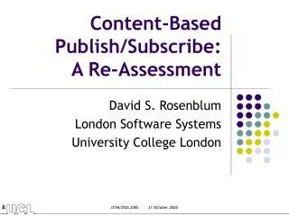 Content-Based Publish/Subscribe: A Re-Assessment