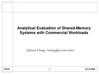 Analytical Evaluation of Shared-Memory Systems with Commercial Workloads