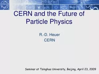 CERN and the Future of Particle Physics