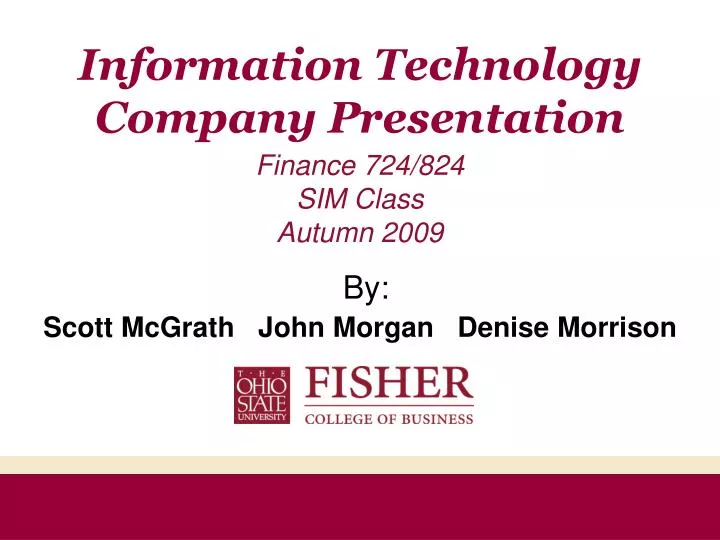 information technology company presentation