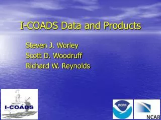 I-COADS Data and Products