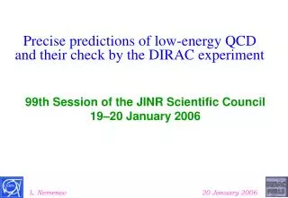 Precise predictions of low-energy QCD and their check by the DIRAC experiment