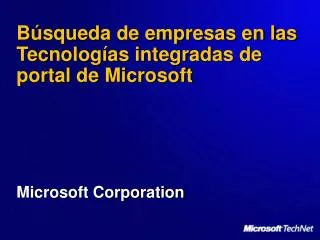 b squeda de empresas en las tecnolog as integradas de portal de microsoft