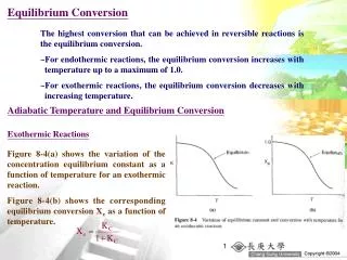 Equilibrium Conversion
