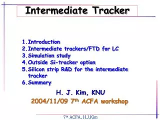 Intermediate Tracker