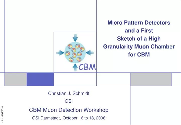 micro pattern detectors and a first sketch of a high granularity muon chamber for cbm