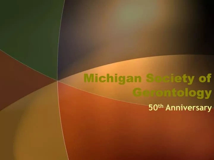 michigan society of gerontology