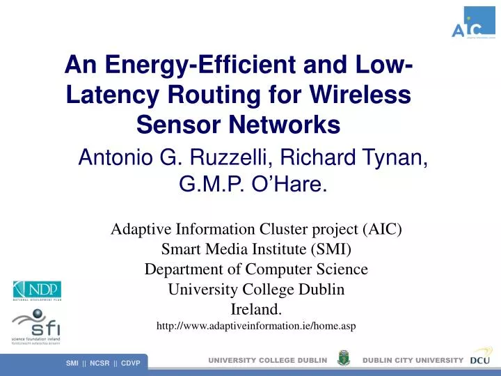 an energy efficient and low latency routing for wireless sensor networks