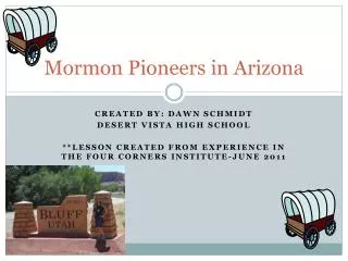 Mormon Pioneers in Arizona