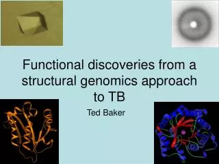 Functional discoveries from a structural genomics approach to TB