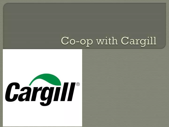 co op with cargill
