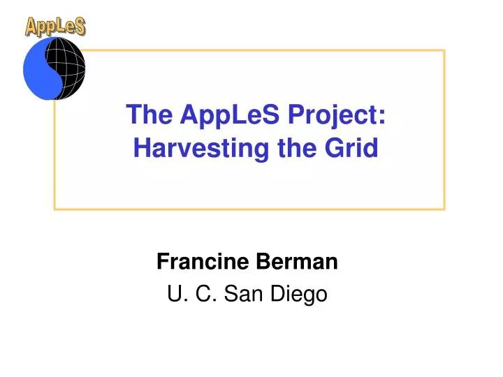the apples project harvesting the grid
