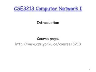 cse3213 computer network i