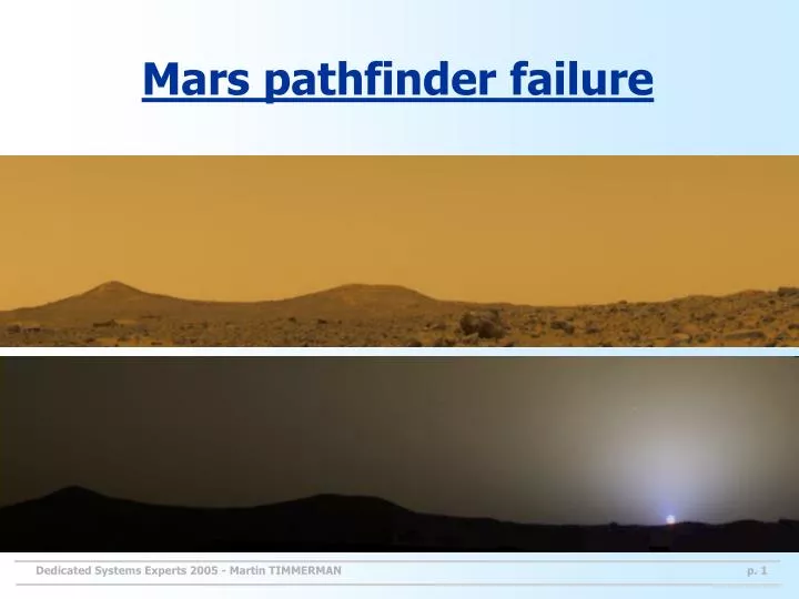mars pathfinder failure
