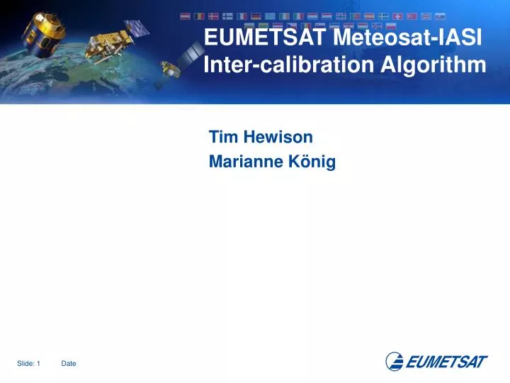 eumetsat meteosat iasi inter calibration algorithm