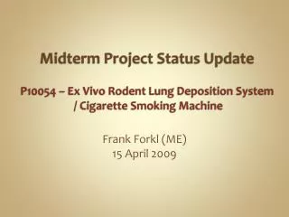 Frank Forkl (ME) 15 April 2009