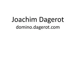 Joachim Dagerot domino.dagerot