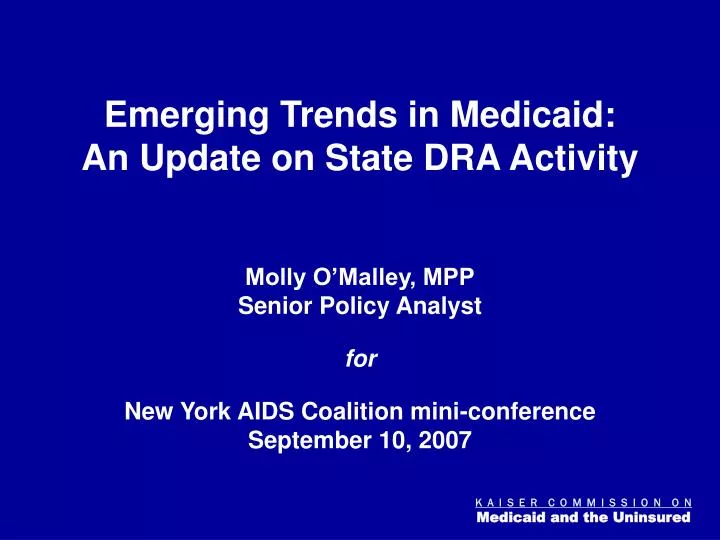 emerging trends in medicaid an update on state dra activity