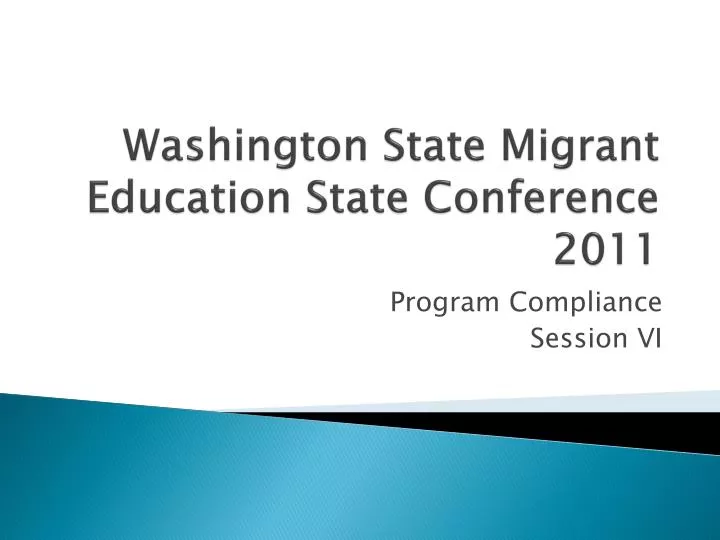 washington state migrant education state conference 2011