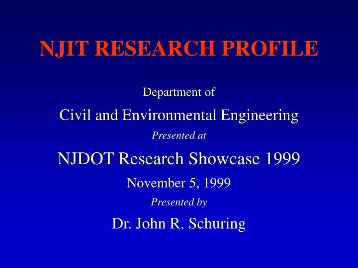 njit research profile