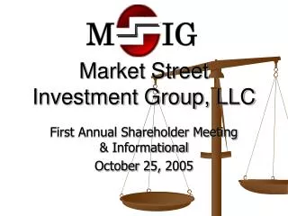 Market Street Investment Group, LLC