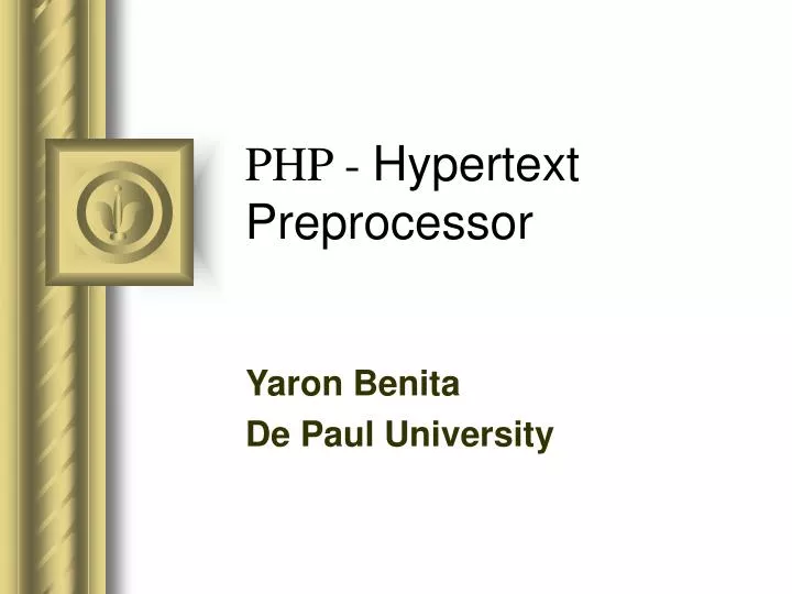 php hypertext preprocessor