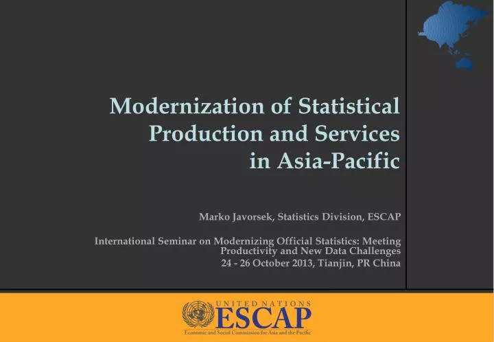modernization of statistical production and services in asia pacific