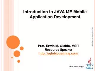 JAVA Mobile Apps