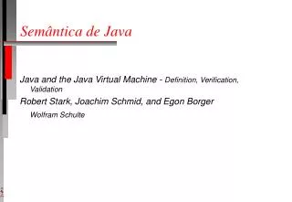 sem ntica de java