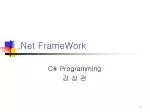 .Net FrameWork - slide 1